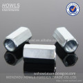 High quality DIN6334 ZP M6-M3 carbon steel hex connection nut